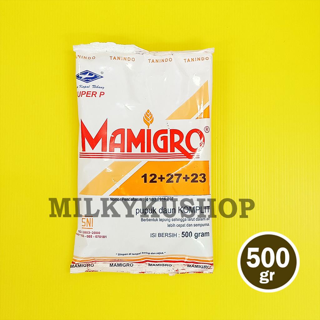 PUPUK MAMIGRO 12-27-23 ORANGE 500 GRAM KEMASAN PABRIK BUAH BUNGA