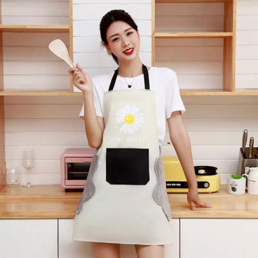 EM Apron Daisy Celemek Masak Waterproof kualitas bagus