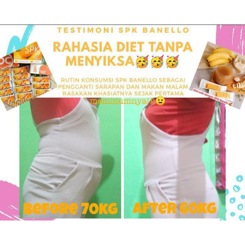 Pelangsing Tubuh Alami - DIET TANPA MENYIKSA - SPK BANELO [5 SACHET]