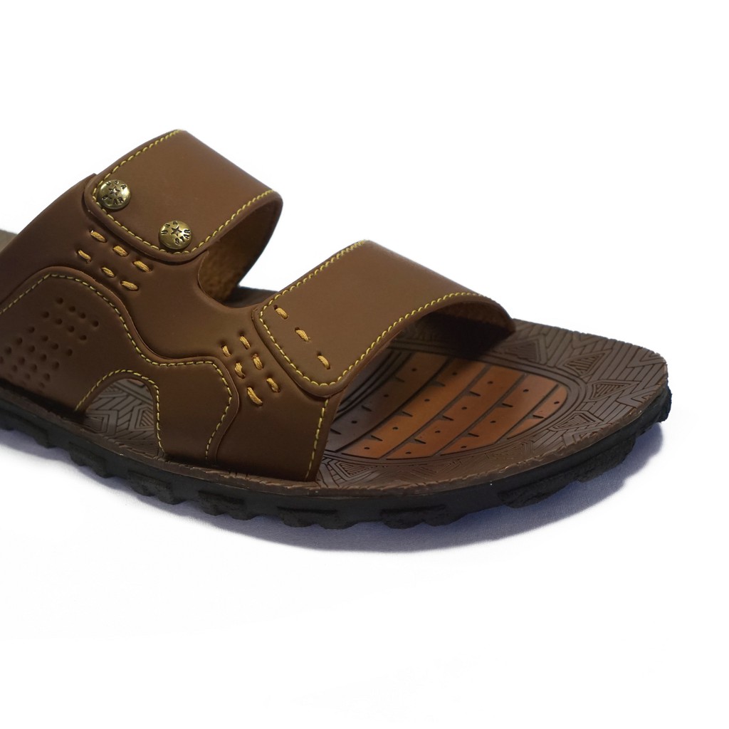 HQo Sandal Pria Terbaru / Sandal Pria Casual / Sandal Pria Kulit / Sandal Pria Murah / JONI