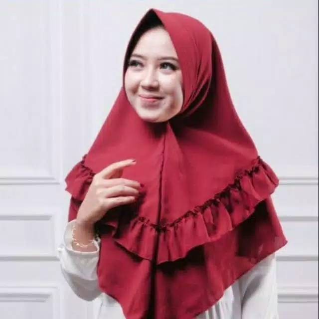 KHIMAR REMPEL TENGAH / REMPLE TENGAH / CLARA RUFFLE