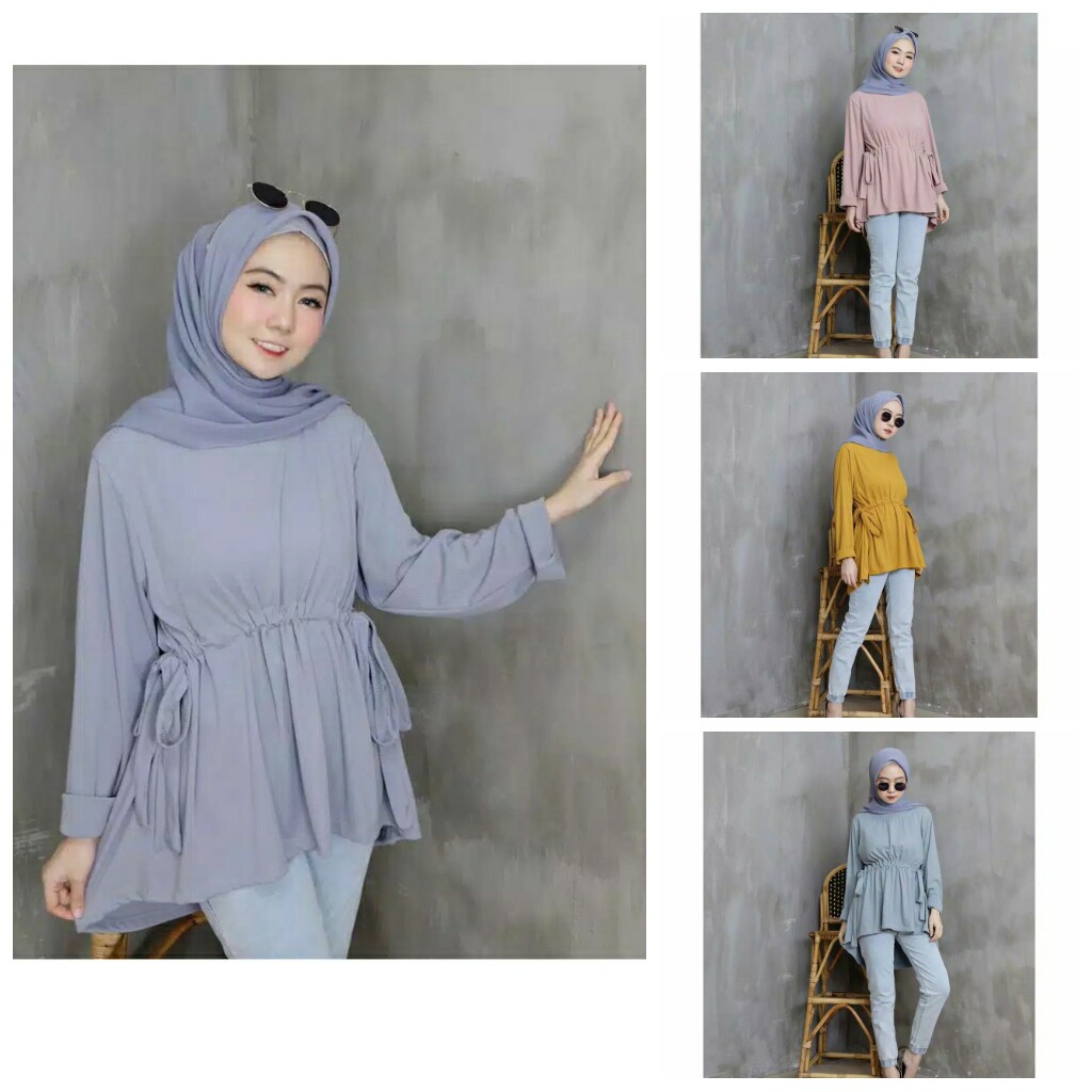 Nicole Blouse Nonihijab Salenonihijab Atasan Murah Blouse Murah Grosir Baju Online Shopee Indonesia