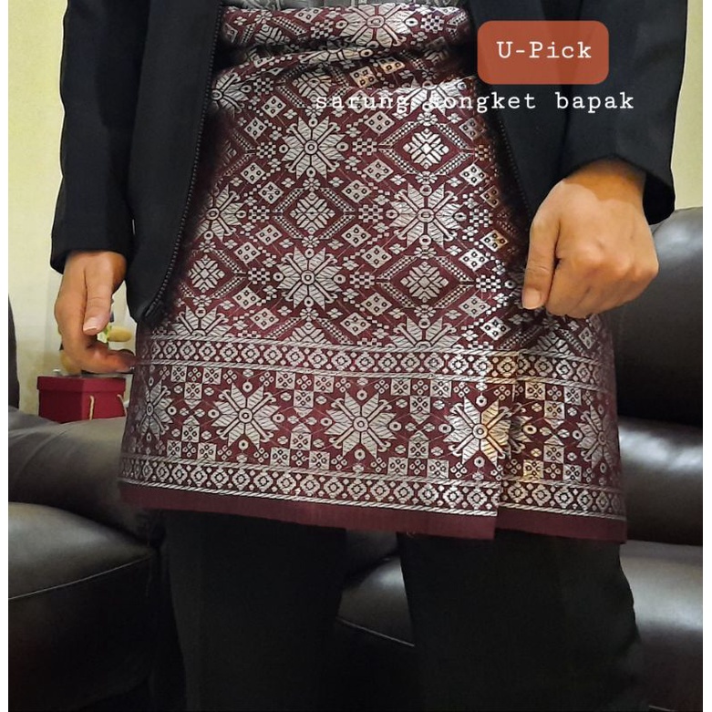 SARUNG SONGKET LILIT  BAPAK/RUMPAK COWOK MELAYU