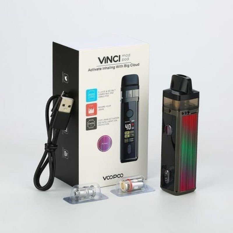 Vapoor Vapee VOOPOO VINCI 4OW 1500Mah Pods Kit Fullset Siap Pakai