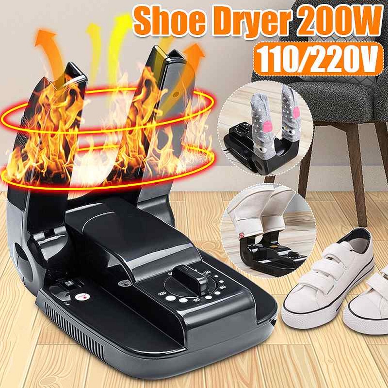 Pengering Sepatu Listrik Shoe Dryer 200W 220V Black Mesin Pengering Sepatu Elektrik Penghilang Bau