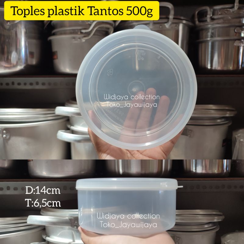 Toples Plastik 500gr/Toples kue kering