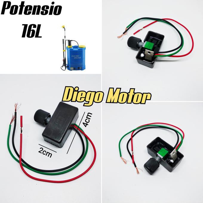 Potensio Switch Pompa Semprot Hama Elektrik Aki 12V Dc Cba Murah Ddieg33 Ayo Beli