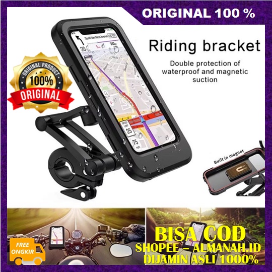 [BISA COD] Holder HP Anti Air Phone Holder Motor ASLI