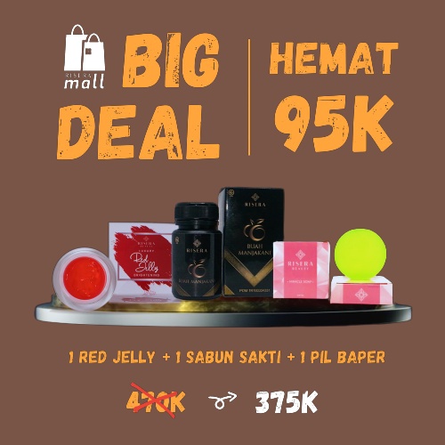 RISERA Paket Hemat Sabun Sakti Pil Baper Red Jelly