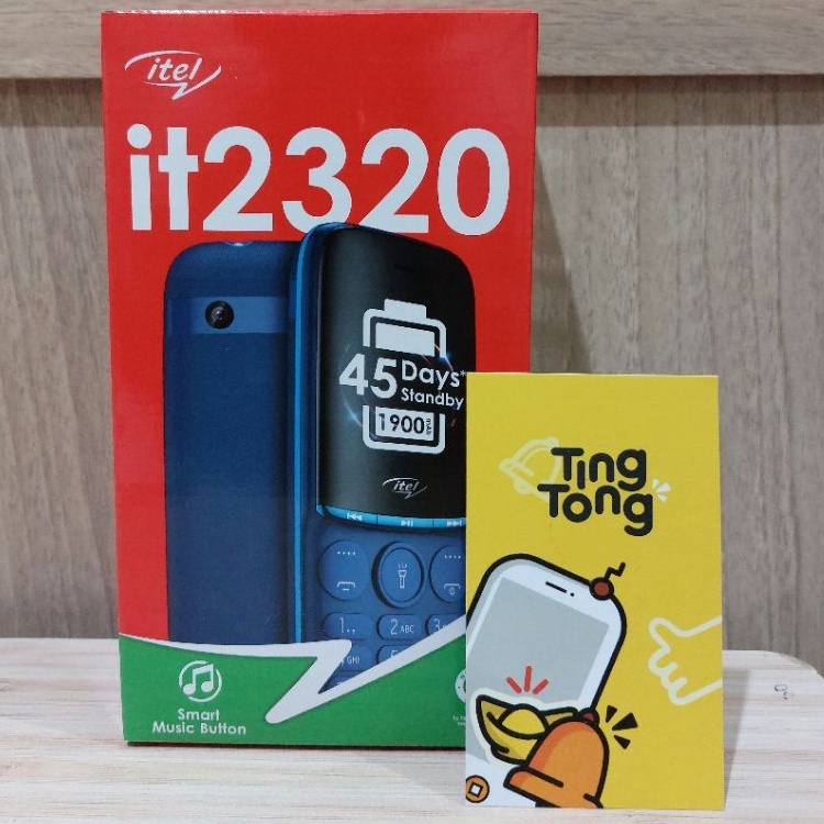 Itel it 2320 dual sim feature phone candy bar baterai kapasitas besar garansi resmi