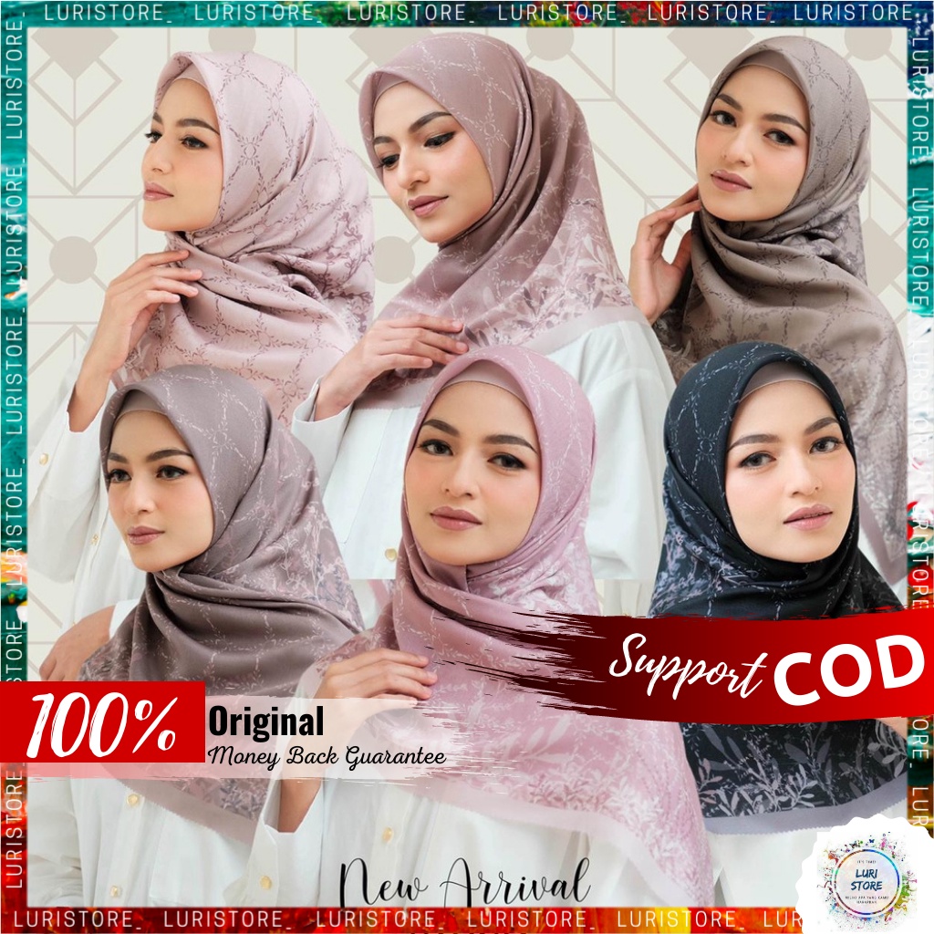 KERUDUNG MY LADY ORI ARCHA Hijab Jilbab Segi Empat Segiempat Voal Motif Mylady Terbaru Premium