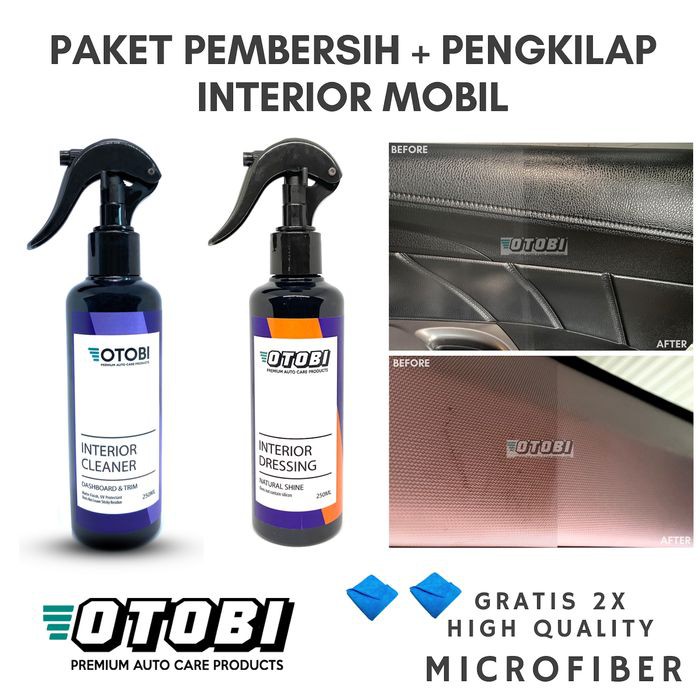 Paket Pembersih + Pengkilap Interior Mobil Dressing Cleaner Dashboard