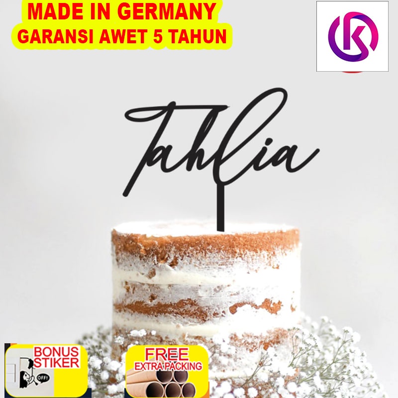 

Terlaris Custom Cake Topper Nama Topper Nama Akrilik - 10cm