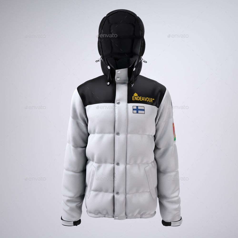 Mockup Puffer Jacket Mockup - Adobe Photoshop