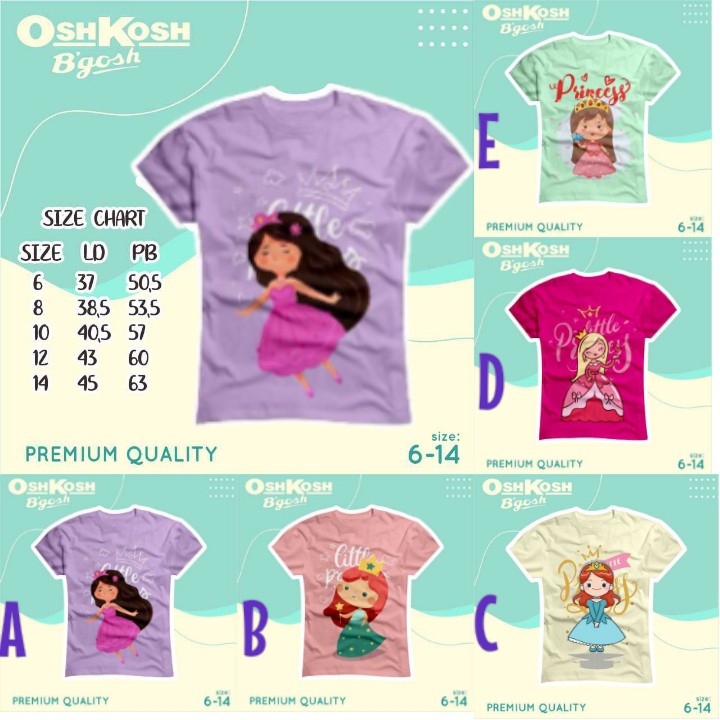 KAOS OSHKOSH PEREMPUAN JUNIOR