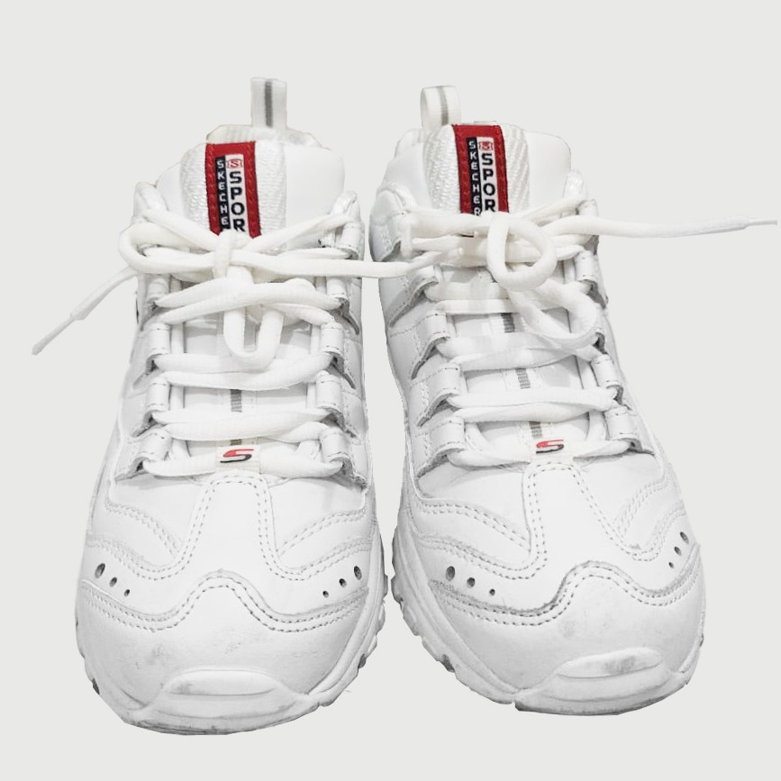 SKECHERS Sepatu D'Lites Sneaker Putih Original Wanita (Preloved)