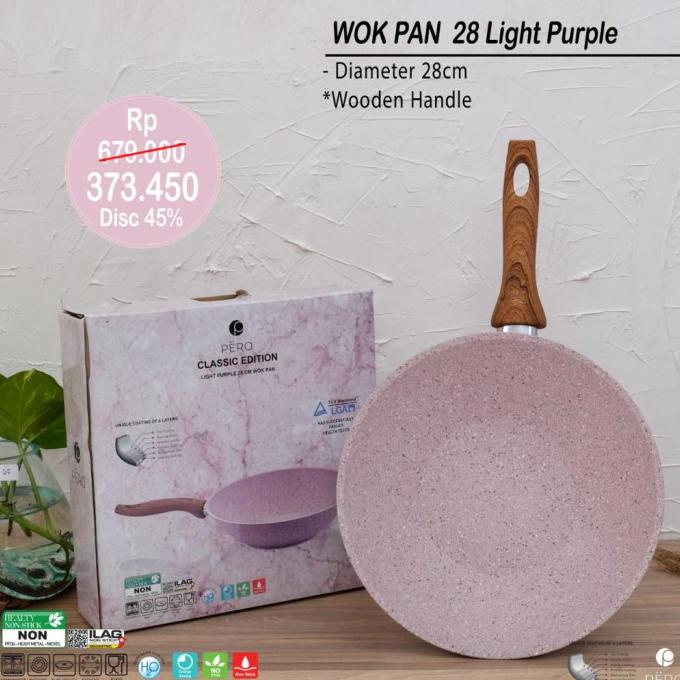 PERO WOK PAN 28CM - LIGHT PURPLE