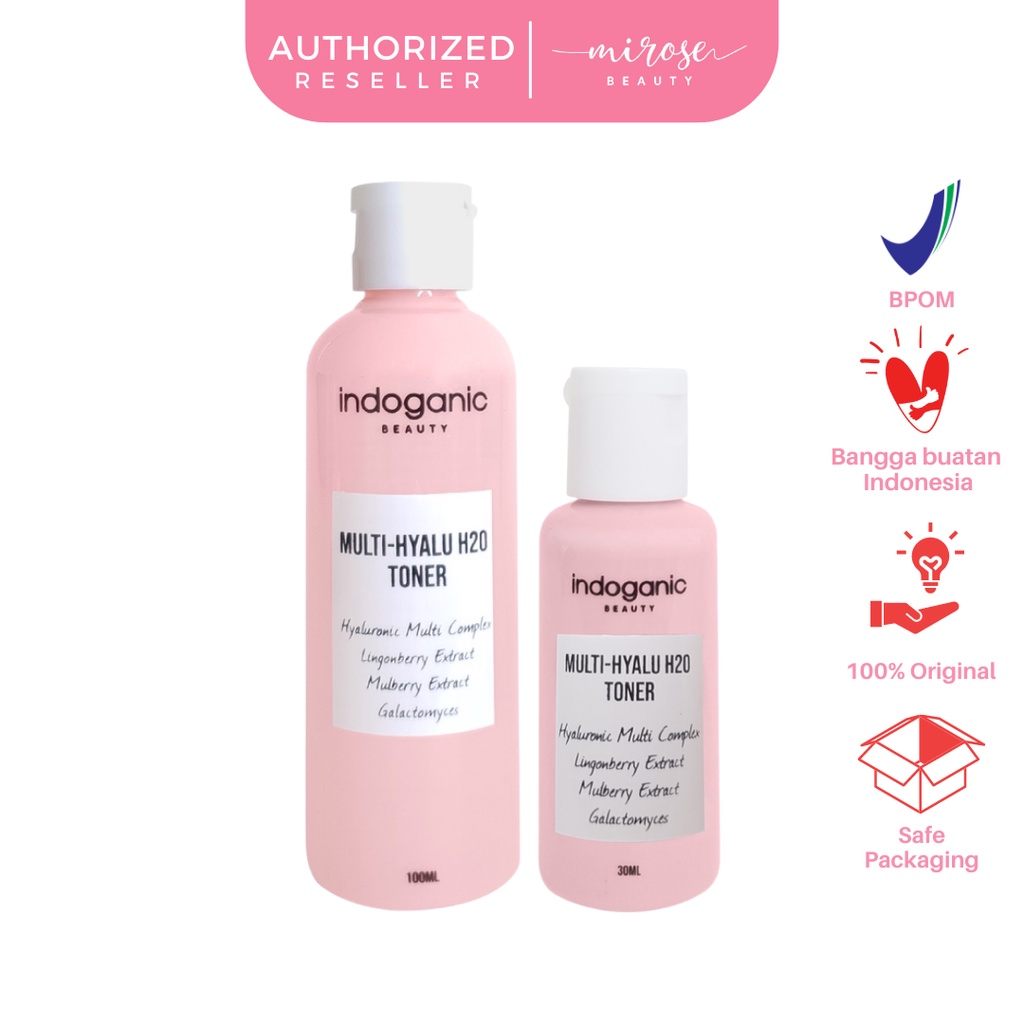 Indoganic Beauty Multi-Hyalu H2O Toner/Hydrating Toner/Hyaluronic Acid Toner