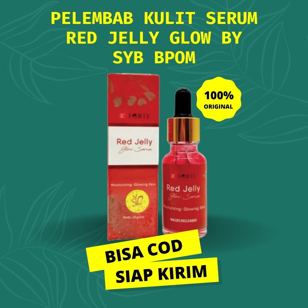 Pelembab Kulit Kering Wajah RED JELLY SERUM GLOW BY SYB FORTE MERAH BPOM ORIGINAL