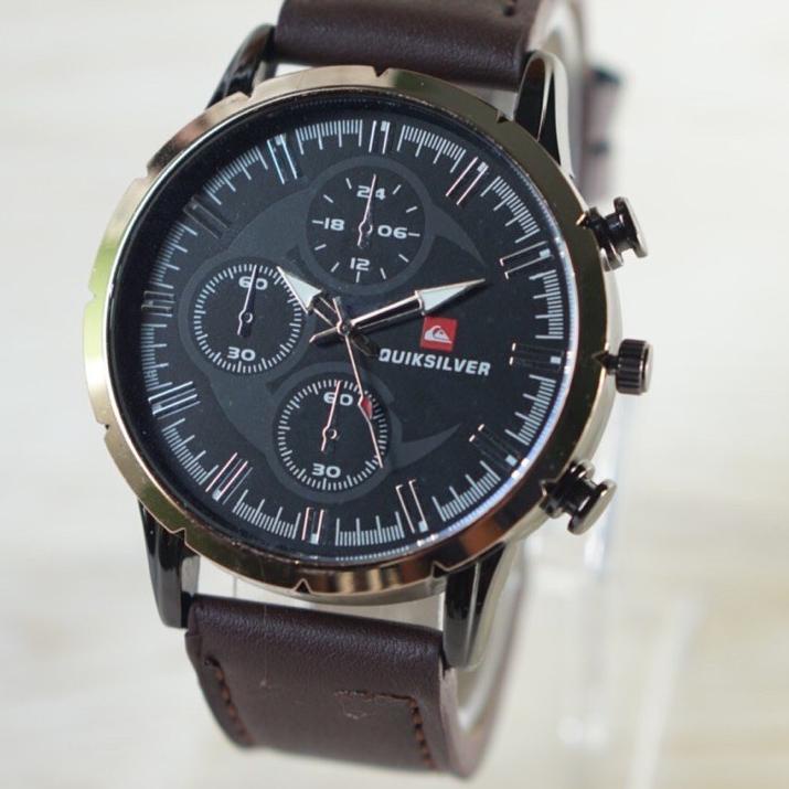 ㄳ DG JAM TANGAN PRIA CHRONO MURAH QS QUICKSILVER KULIT SPORT PREMIUM GROSIR MURAH TERMURAH 2992 ❅