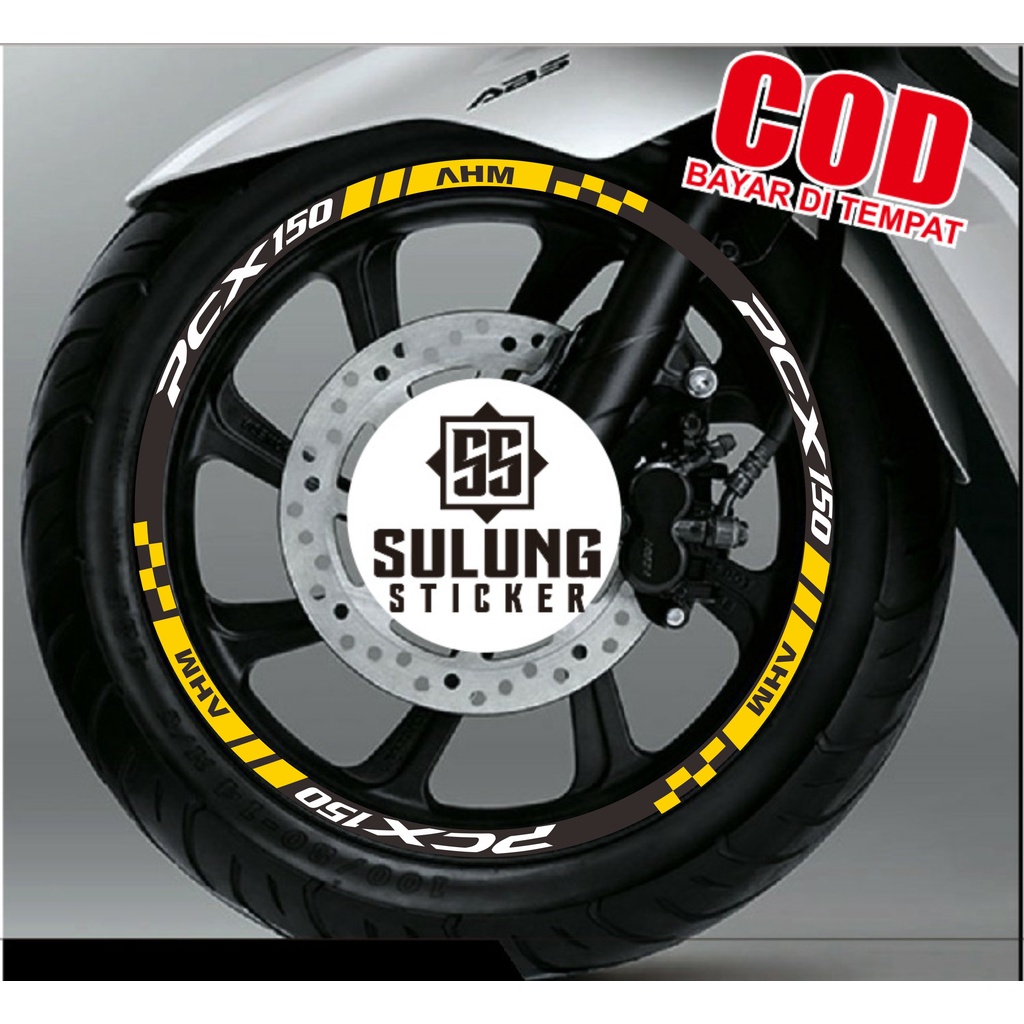 Stiker Lis Velg Motor Honda PCX 150 Cutting Sticker List Pelk Terlaris Termurah