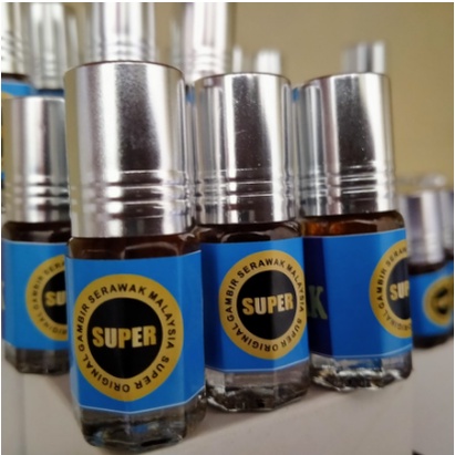 GAMBIR SERAWAK CAIR BORNEO KALIMANTAN STICKER BIRU 100% ORIGINAL