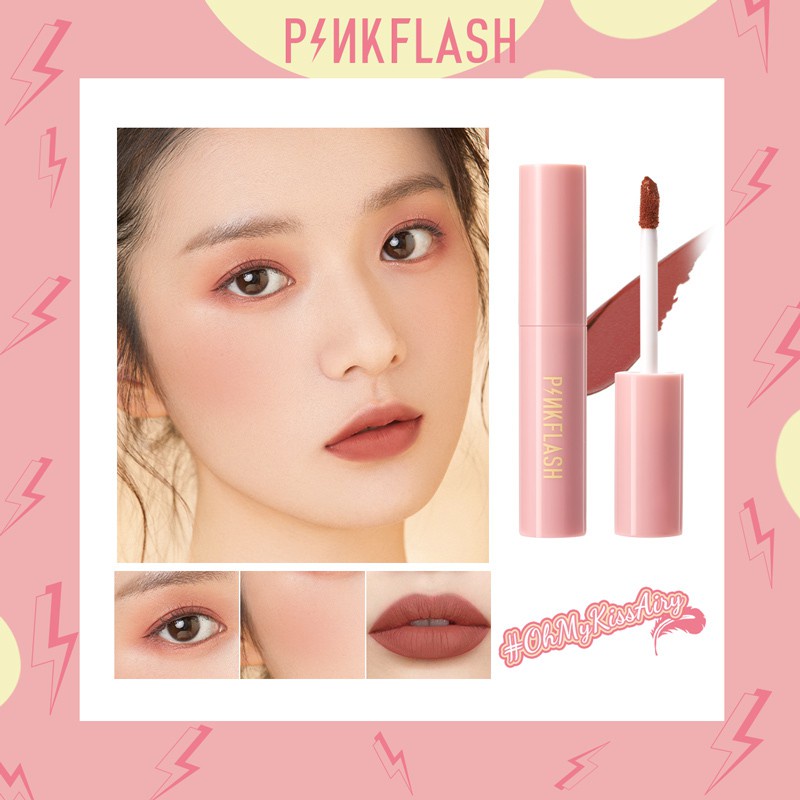 {LB} PINKFLASH Kiss Airy Matte Liquid Lipstick Waterproof Lip &amp; Cheek tint - Lip Tint WaterProof