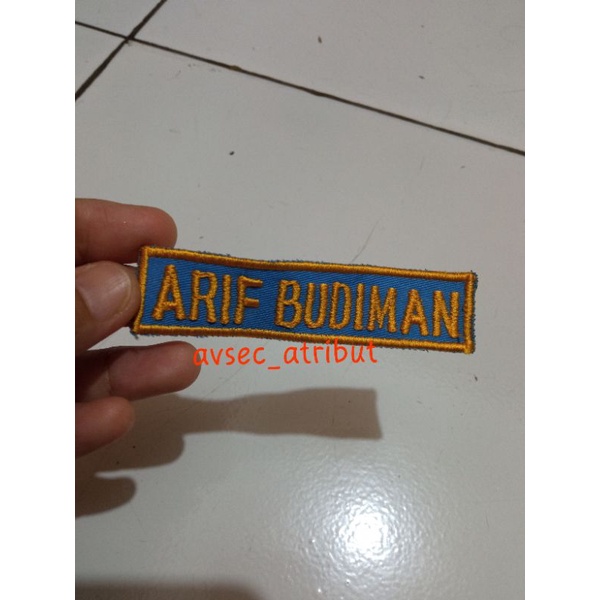 BORDIR NAMA/ATRIBUT AVSEC