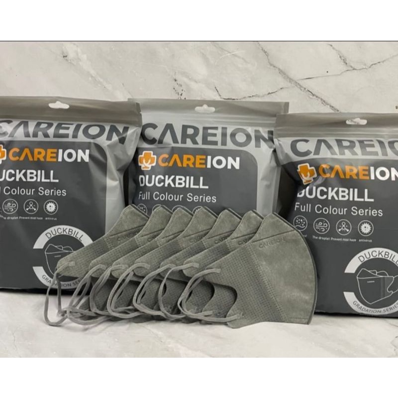 isi 50pcs full colour Masker duckbill CAREION zip