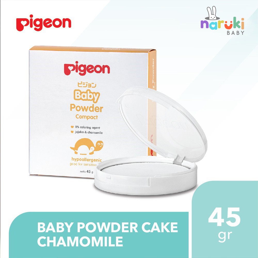 Pigeon Bedak Padat Bayi / Baby Powder Compact Chamomile with case 45gr