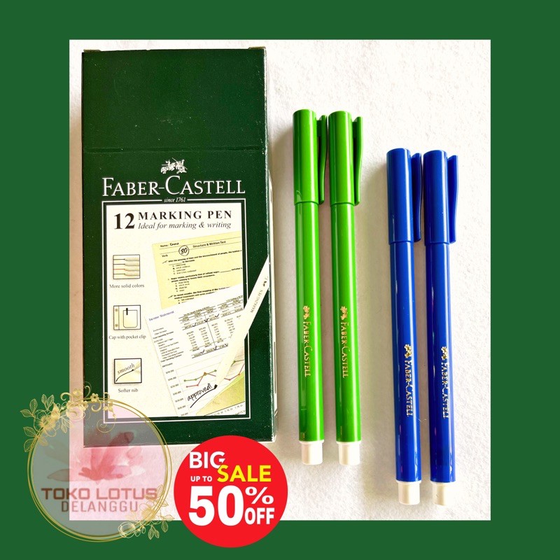 Spidol marking pen faber castell colour marker (pcs)