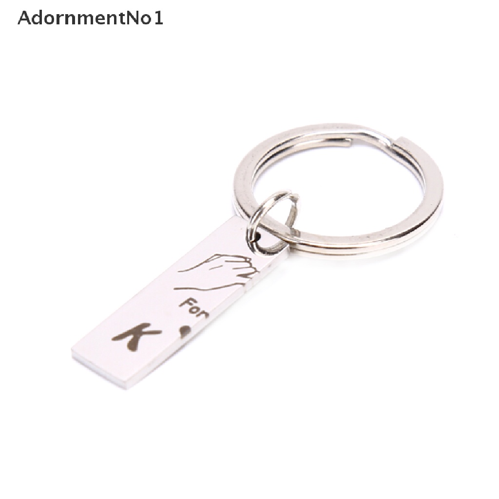 (AdornmentNo1) 2pcs / set Gantungan Kunci Motif Ukir Tulisan King / Queen Forever Untuk Pasangan / Pria / Wanita