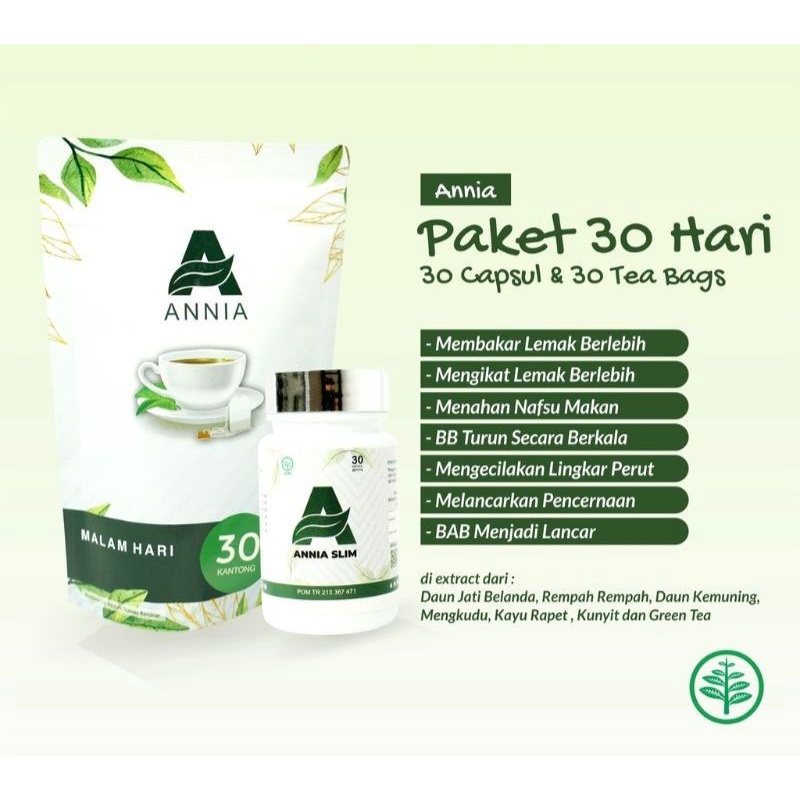 ANNIA SLIM DIET PAKET 30 (TURUN HINGGA 10-14 KG)