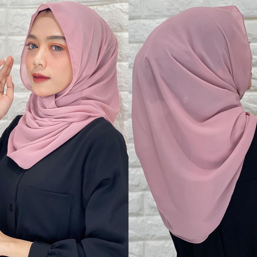 Pashmina OVAL Ceruty Babydoll Premium / Pashmina CURVE