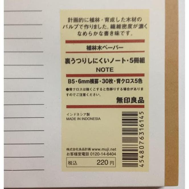 

Terbaik Muji Notebook / Note Book B5 Line - Buku Tulis Bergaris - 5Pcs Teresale95