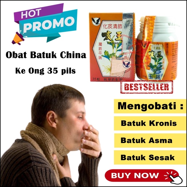 Obat batuk ke ong cina Original obat batuk kering gatal sesak nafas paling ampuh murah