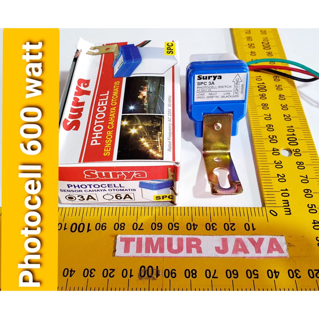 Sensor Cahaya Photo Foto Cell sensor siang malam 3A/600 watt SURYA