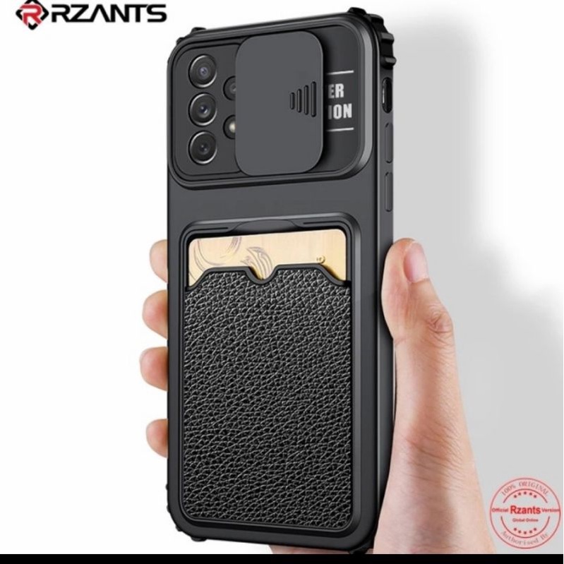 Soft Case Samsung Galaxy A52 A52s Original Rzants Anti Crack Shockproof Cover Wallet Card Slot Casin