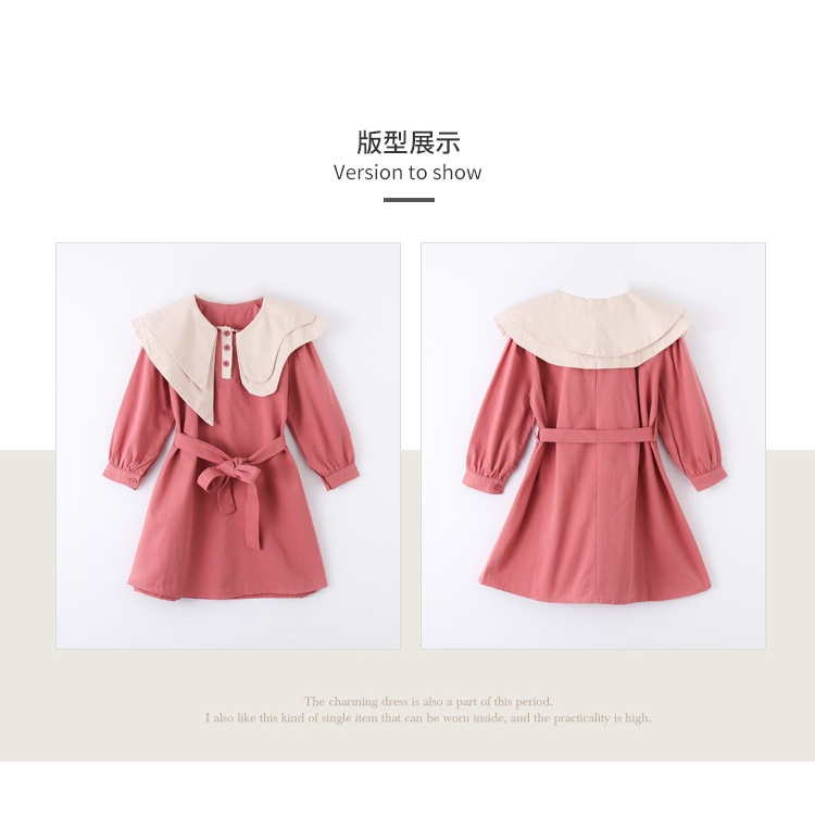 Dress Anak Perempuan Baju Remaja 9 - 14 tahun Gaun Katun Kerah Fashion Girl Teen LORIE Korean Style Import