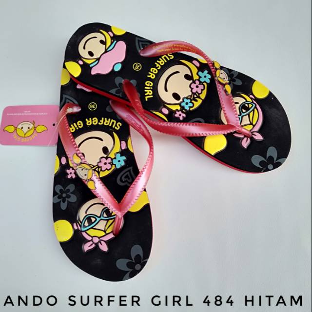 SANDAL ANDO SURFER GIRL 484 HITAM