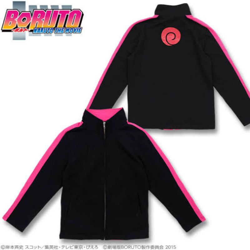 JAKET ANAK JAKET DEWASA ANIME BORUTO ZIPPER KERAH TERLARIS