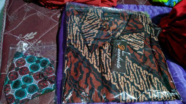 Batik Lengan Panjang Batik Danabrata Kemeja Batik Motif Seno Parang Size M L Xl Xxl Model Regular