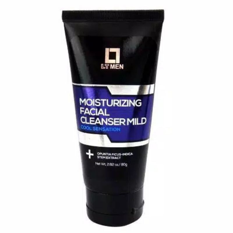 LT Men Moisturizing Facial Cleanser Mild 80gr / lt men sabun wajah