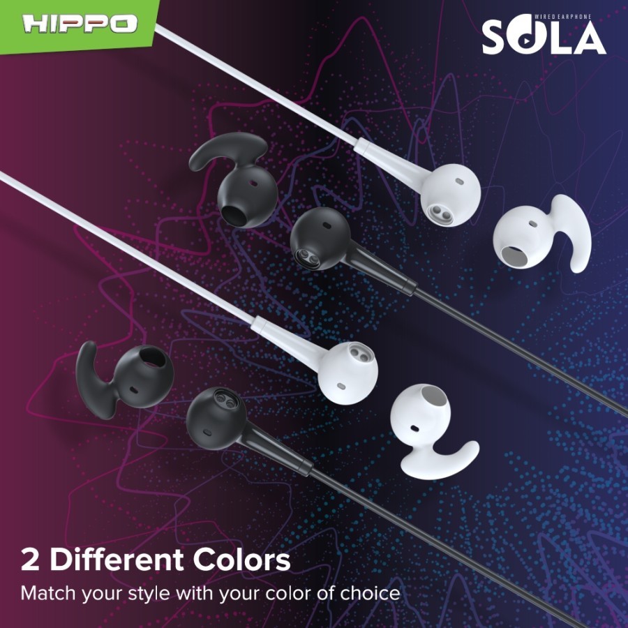 Headset With Mic HIPPO SOLA Headset Stereo Earphone Jack 3.5mm