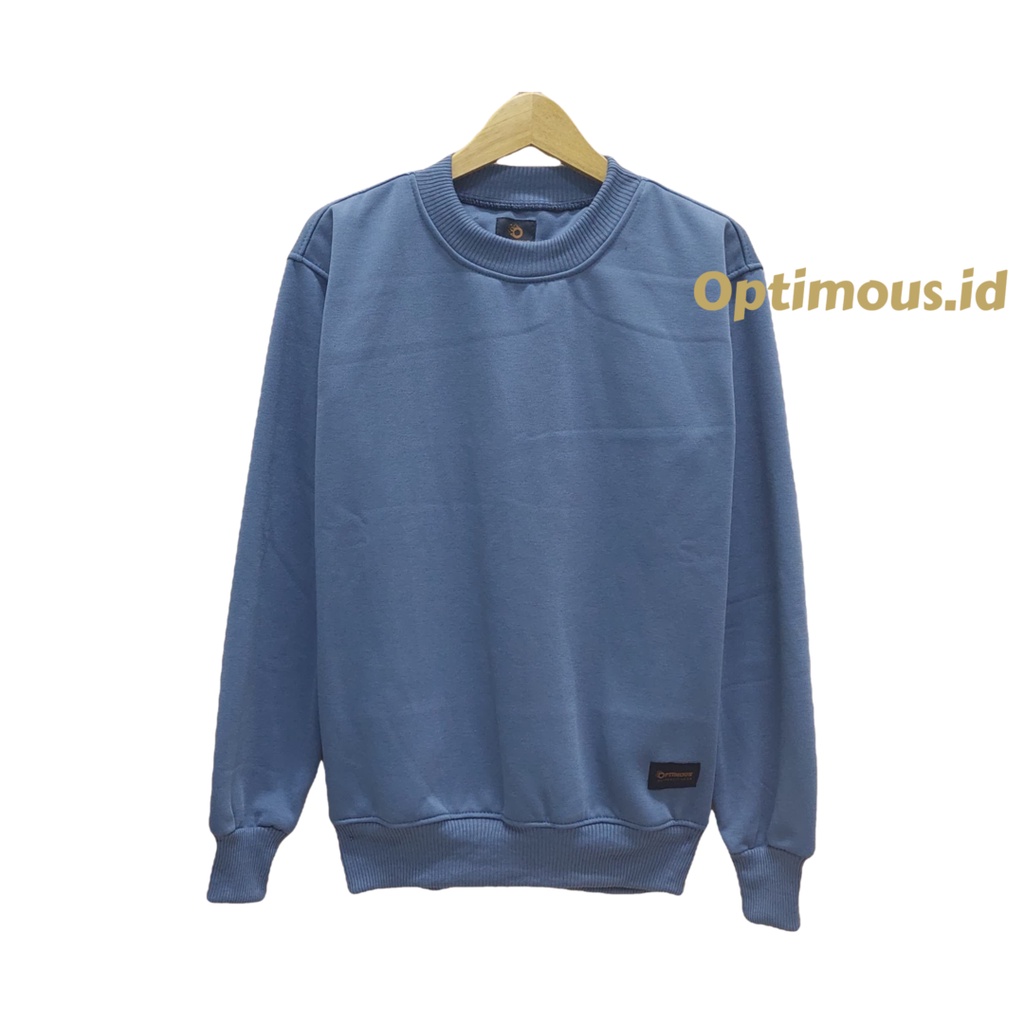 sweater crewneck polos tebal premium pria wanita