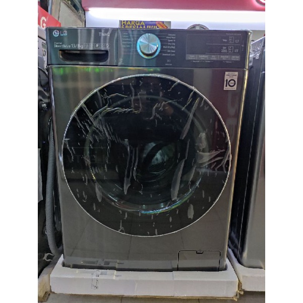 MESIN CUCI 1 TABUNG FRONT LOADING LG KERING 100% FV1414H2BA 13KG