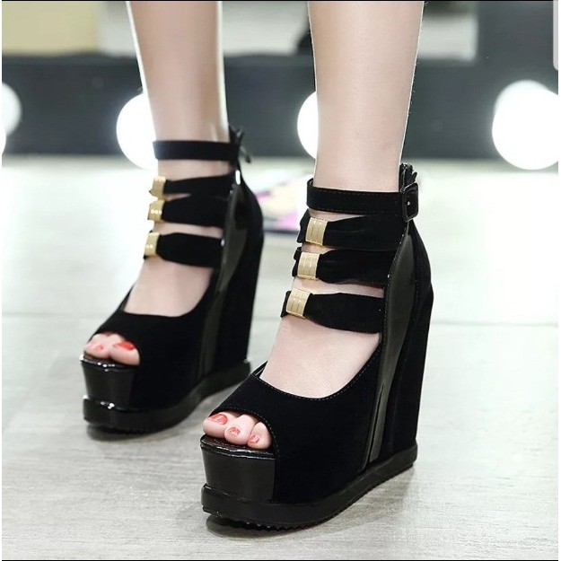 Star srller ZPT-sandal wedges tali gelang kaki  wanita OF-09