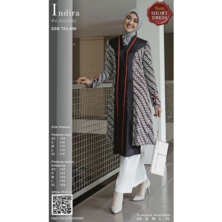 Poeva PV-0222002 PALCHRITUDE Tunik Batik Short Dress By Tuneeca Diskon Sale Promo