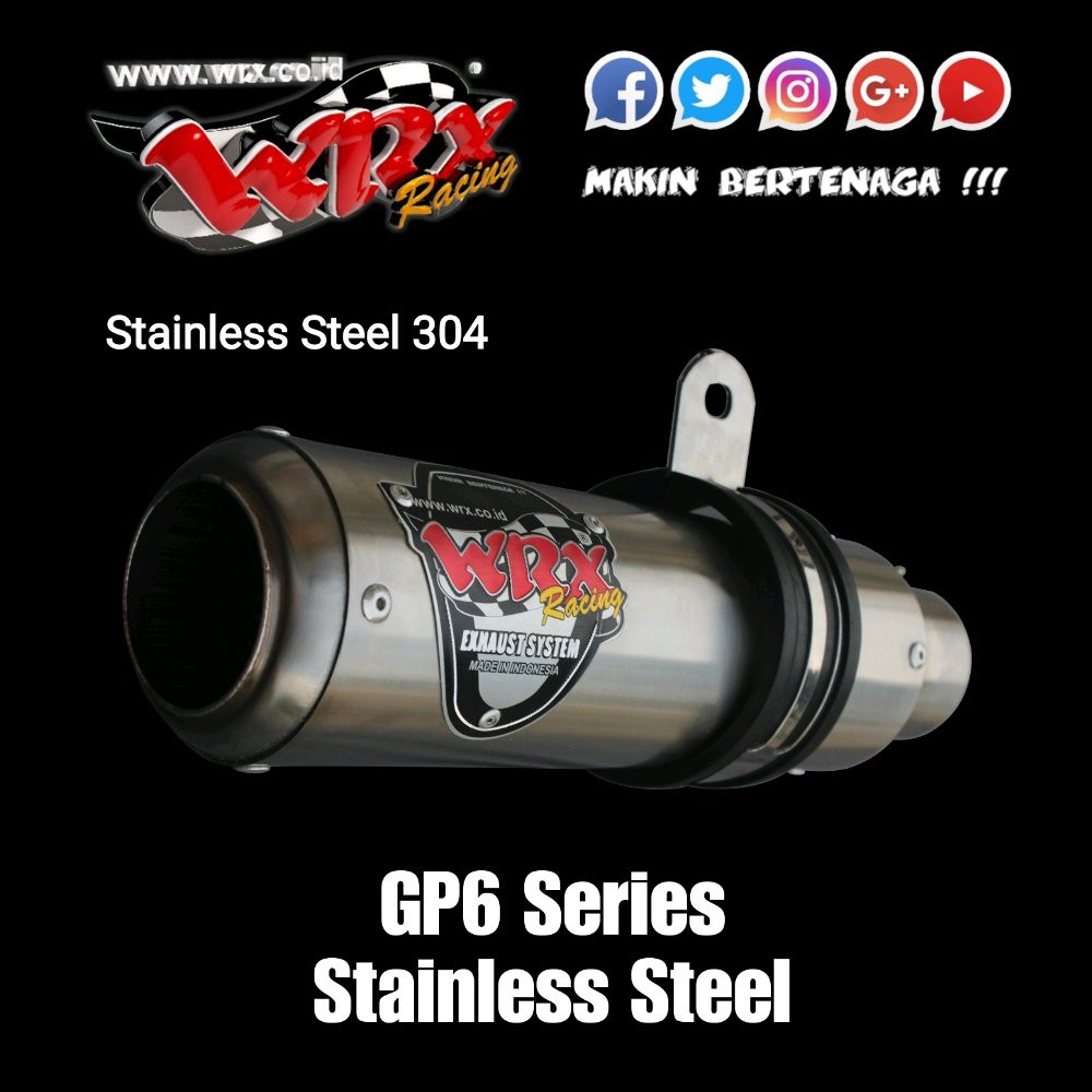 Silencer Knalpot Motor GP6 Series WRX Racing Murah bac 8692