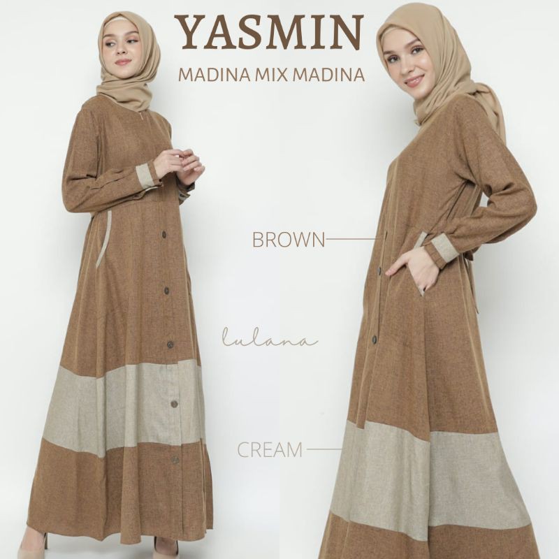 Gamis Yasmin Madina mix Madina